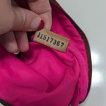 Dooney & Bourke Vintage Nylon Clutch Wristlet Pouch Tan Embroidered Duck Red Photo 5