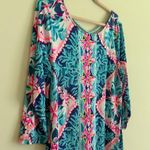 Lilly Pulitzer Ophelia Swing Dress in Coconut Cove Seaside Aqua Size XL Photo 5
