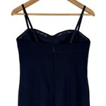 Vera Wang  Navy Corset Bust Removable Strap Long Gown size 6 Photo 4