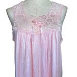 Vanity Fair  vintage nightgown sleeveless with lace bow top Length 51”, bust 22” Photo 1