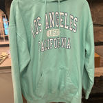 Los Angeles Mint Green California Hoodie XL Great Shape Photo 0