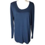 No Boundaries  Long Sleeve Navy Blue Crewneck T-shirt Photo 49