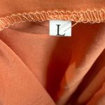 SheIn Orange twist front halter neck strappy back dress size large Photo 4