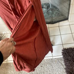 Becca  by Rebecca Virtue Ponza Crinkled Rayon Jumpsuit CoverUp Bronze size large Photo 5