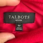 Talbots Red Wool Blend Pencil Skirt Womens 6P Academia Career Workwear Preppy Photo 2