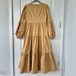 Cinq a Sept Rose Midi Dress in Tan Size 4 Photo 2