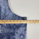 Catherines Maxi Dress Plus 3X Blue Floral Paisley Print Sleeveless Stretch Boho Photo 4