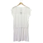 Calvin Klein NWT  Swim Cover-Up Dress Size S/M Milk White Crochet Trim Beachwear Photo 2