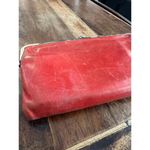 Hobo International Lauren Supple Distressed Red Leather Clutch Wallet Photo 8