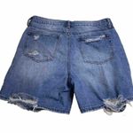 Special A  Womens Shorts Size Large Blue Denim Cotton Distressed High Rise Photo 3