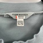 Club Monaco Dress Maxi Ribbed Tea Dyed Mock Neck Stretchy Teal Womens Size XL Photo 6