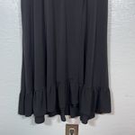 Torrid  Women Plus Size 2 Black A-line Midi Wrap Dress Stretch Short Sleeve Photo 1