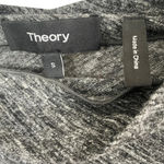 Theory Sleeveless Mock Cowl Neck Top Gray Linen Wool Blend Photo 1