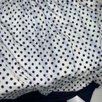 Lollipop Star Womens Sleeveless Tank Dress Size M White Navy Polka Dot USA Size M Photo 4