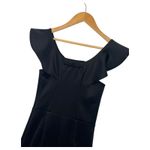 Yumi Kim Dress Womens Extra Small Black Wide Scoop Neck Sheath Midi Elegant LBD Photo 10