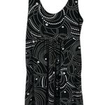 Portocruz Black White Geometric Coverup Sleeveless Mini Dress with Pockets Small Photo 8