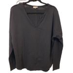 Le miel‎ boutique black long sleeve Medium Lounge Top Raw Seams Fluff Sleeve Photo 0