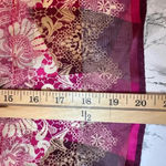 Adrienne Landau  Silk Scarf Square Large Purple Black Gold  Metallic Photo 6