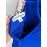 Emerald Sundae  Glam Blue Criss Cross Mermaid Gown V Neck Dress Extra Small Photo 9