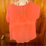 Pink Rose EUC Coral Short Sleeve Work Top, Size Small Photo 1