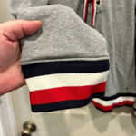 Tommy Hilfiger Gray French Terry Sweatshirt Lace Up Front women’s size Large Photo 5