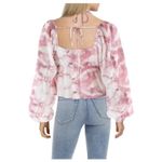 Lucy Paris  Womens Pink Tie-Dye  Cropped Shirt‎ S Photo 1