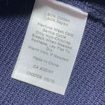 Talbots Cardigan Jacket Blazer Large Petite Navy Blue Knit Button Front Collar Photo 6