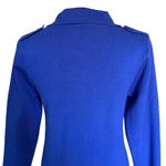 Vila Milano Blazer Jacket Sweater Open M Royal Blue Pockets New Photo 9