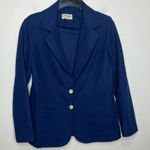 Alfred Dunner Vintage  navy‎ blue double knit blazer women’s Photo 0
