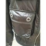 Basic Anywear Womens Brown Polyester Long Sleeve Casual Full Zip Front Jacket XL Photo 2