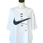 Nike NWT SWOOSH JUST DO IT RELAXT FIT T SHIRT WHITE XL Photo 2