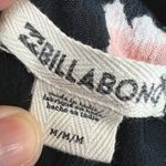 Billabong Beach Craze Floral Black Long Sleeve Tunic Mini Dress Size Medium Photo 8