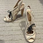 L.A.M.B. Gwen Stefani Cream & Black “Hoshi” Heels | Size 6.5 Photo 2