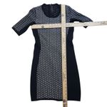 Rag and Bone Datia Knit Mini Sweater Dress Small Short Sleeve Black White Photo 3