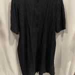 Vintage 80’s stenay black silk short sleeve beaded sequin gold bling leaf dress Size undefined Photo 9