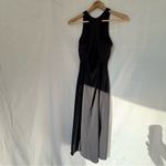 Athleta  Winona athletic mixed media ribbed flowy midi Dress xs black Photo 8