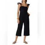 J.Crew Black Kasana Crop Jumpsuit Crochet Wide Leg Elegant Preppy Chic Size 0 Photo 14