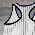 5th & Ocean Colorado Rockies Racerback Tank Top Juniors M White Cotton MLB Photo 5