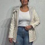 Marmot  Off White Davos Turtle Dove Faux Fur Hood Jacket Sz M Photo 11