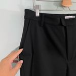 Good American  Women's Black Straight Leg Woven Trousers Size 15 Business/Work Photo 6