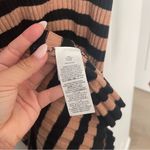 Boden Sweater Dress Brown Black V Neck Size 6 Photo 2