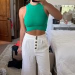 Topshop Linen Button Down Pants Photo 9