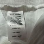 Talbots White Short Sleeve V Neck Crochet Collar Shirt Top Blouse Cotton tee Photo 8