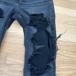 American Eagle Outfitters Distressed Black Baggy Jeans Size 0 Photo 2