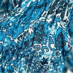 Ramy Brook smocked blue pattern crop top blouse size S small Photo 7