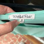 Wishful park  Juniors Medium Mint Green Lace Scalloped Hem Blouse Photo 3