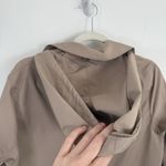 Sanyo New York Beige Trench Lightweight Over Coat Hooded Pockets Womens Medium? Tan Photo 6