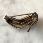 VTG Sterling Silver Judith Jack Red High Heel Brooch Pin Marcasite Enamel 925 Photo 2