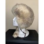 Saint Laurent Vintage YSL Yves  fur bonnet hat with pompoms One Size‎ Photo 3