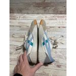 Shu Shop Sneakers Women's Size 41 10 Lace Up Tennis Shoes White Blue Purple Photo 4